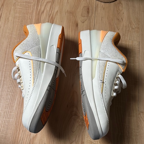 Jordan Sneakers White and Orange Accents - Picture 3 of 8
